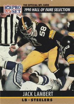 Jack Lambert Pittsburgh Steelers 1990 Pro set NFL Hall of Fame #27